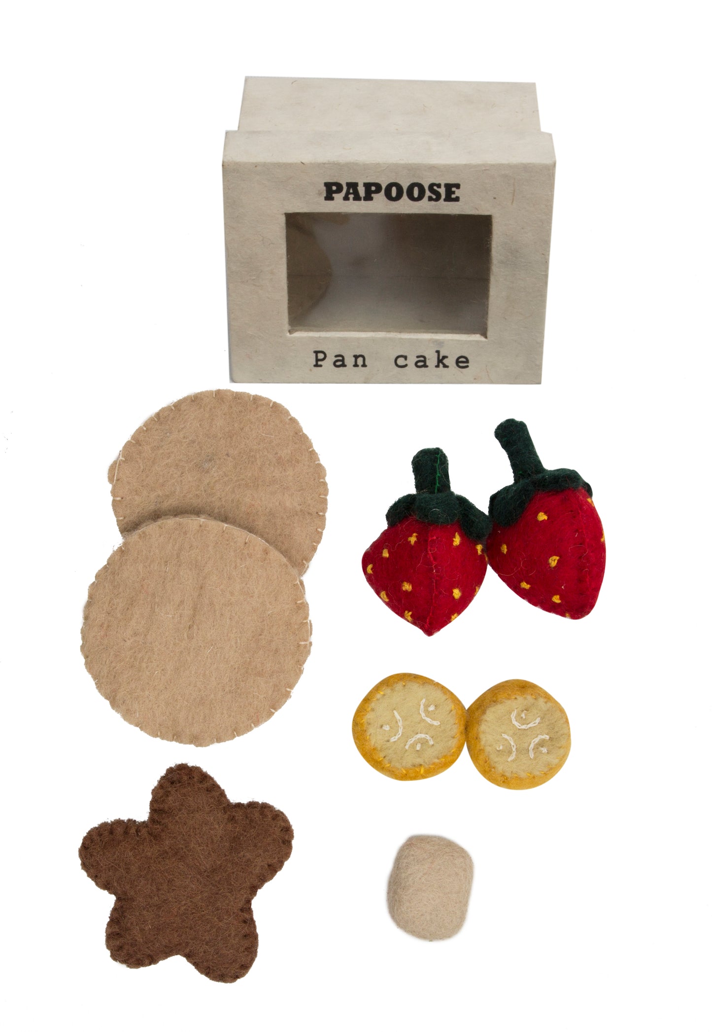 Papoose Toys Felt Pancake Set FINAL CLEARANCE