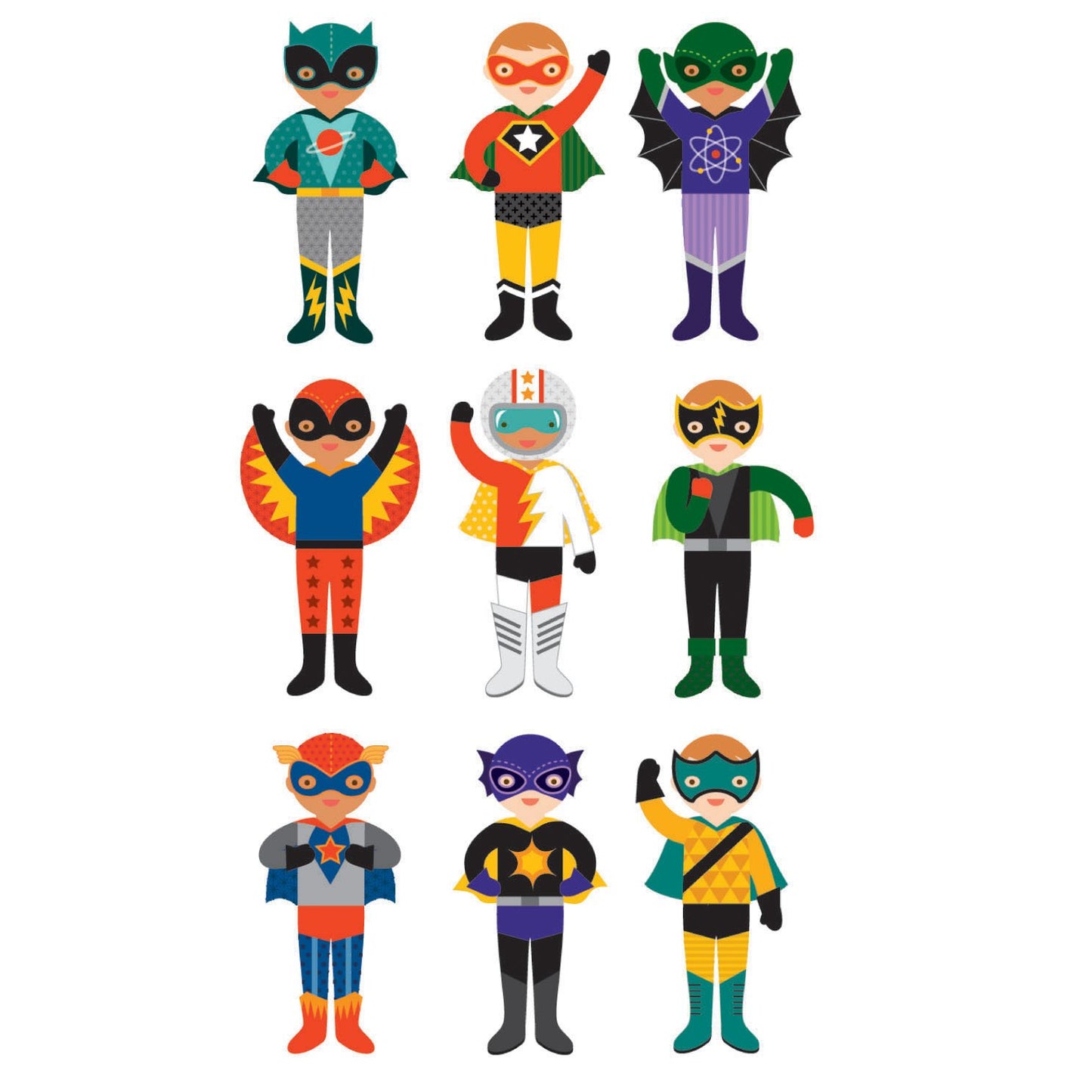 Superheroes Magnetic Dress Up