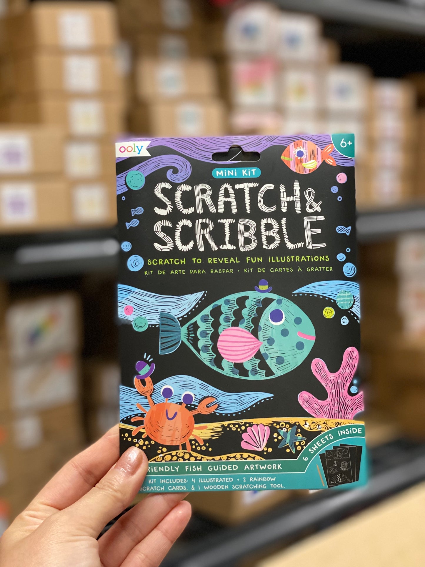 Scratch and Scribble Mini - Fish