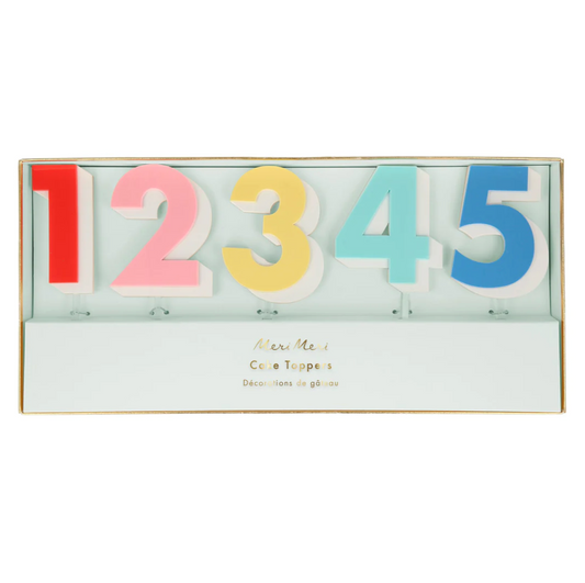 Reusable Birthday Cake Topper - Rainbow Number Acrylic Topper