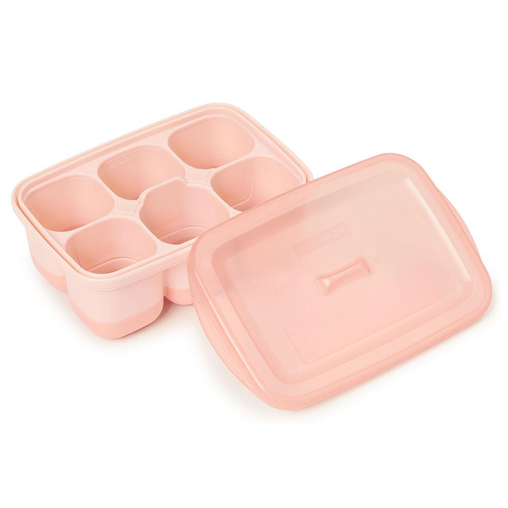 Easy Fill Freezer Tray Pink and Grey