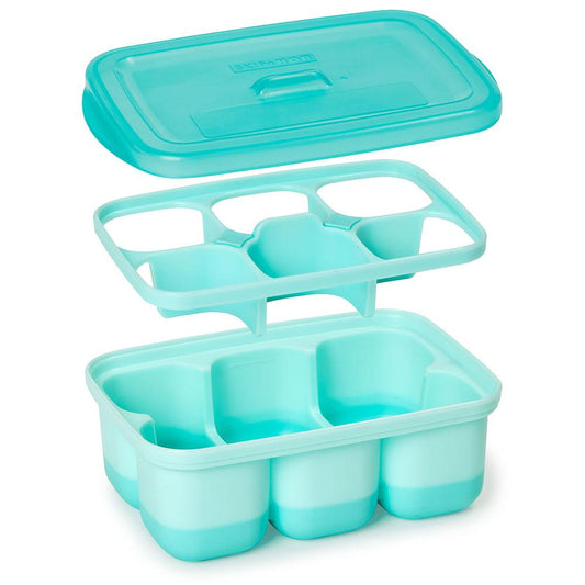 Easy Fill Freezer Tray Teal and Grey