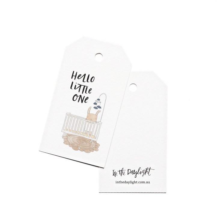 Gift Tags - Baby Crib-Greeting Cards-In The Daylight-Tiny Paper Co-Afterpay-Australia-Toy-Store