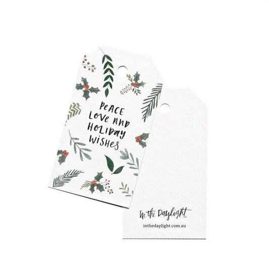 Gift Tags - Christmas Peace Love-Greeting Cards-In The Daylight-Tiny Paper Co-Afterpay-Australia-Toy-Store