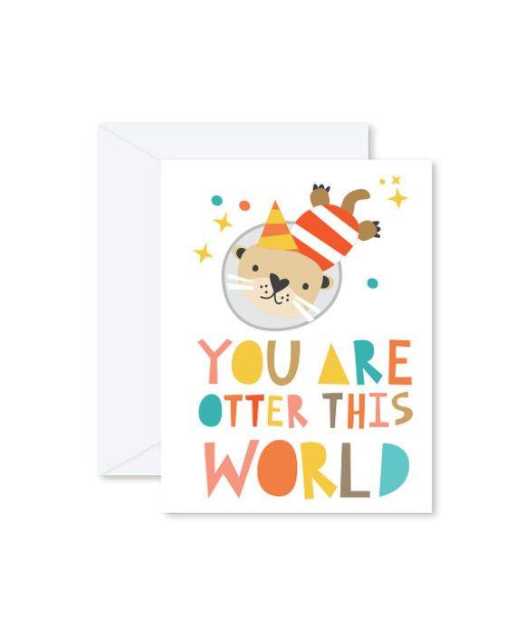 Greeting Cards - You are Otter This World-Greeting Cards-Hello Miss May-Tiny Paper Co-Afterpay-Australia-Toy-Store