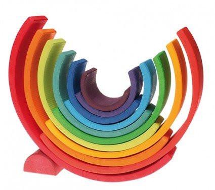 Grimm's 12 pc Rainbow Stacker Large-Toys-Grimms-Tiny Paper Co-Afterpay-Australia-Toy-Store