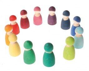 Grimm's 12 Rainbow Friends-Toys-Grimms-Tiny Paper Co-Afterpay-Australia-Toy-Store