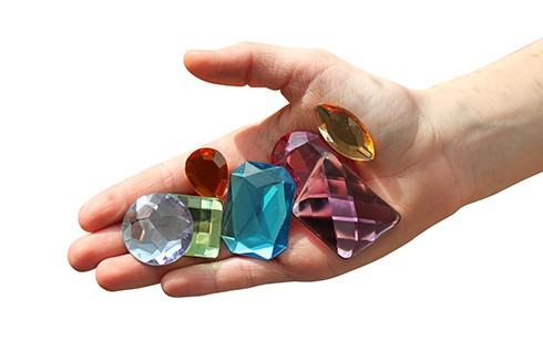 Grimm's Giant Acrylic Glitter Stones-Toys-Grimms-Tiny Paper Co-Afterpay-Australia-Toy-Store