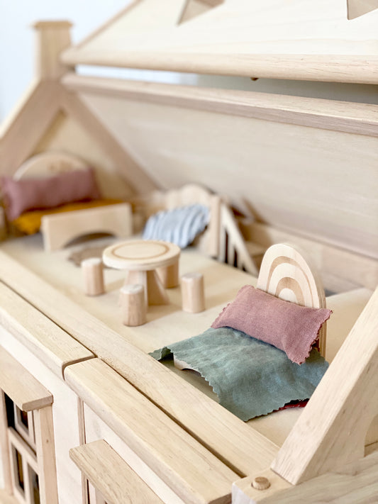 Natural Doll House Furnitures + Accessories
