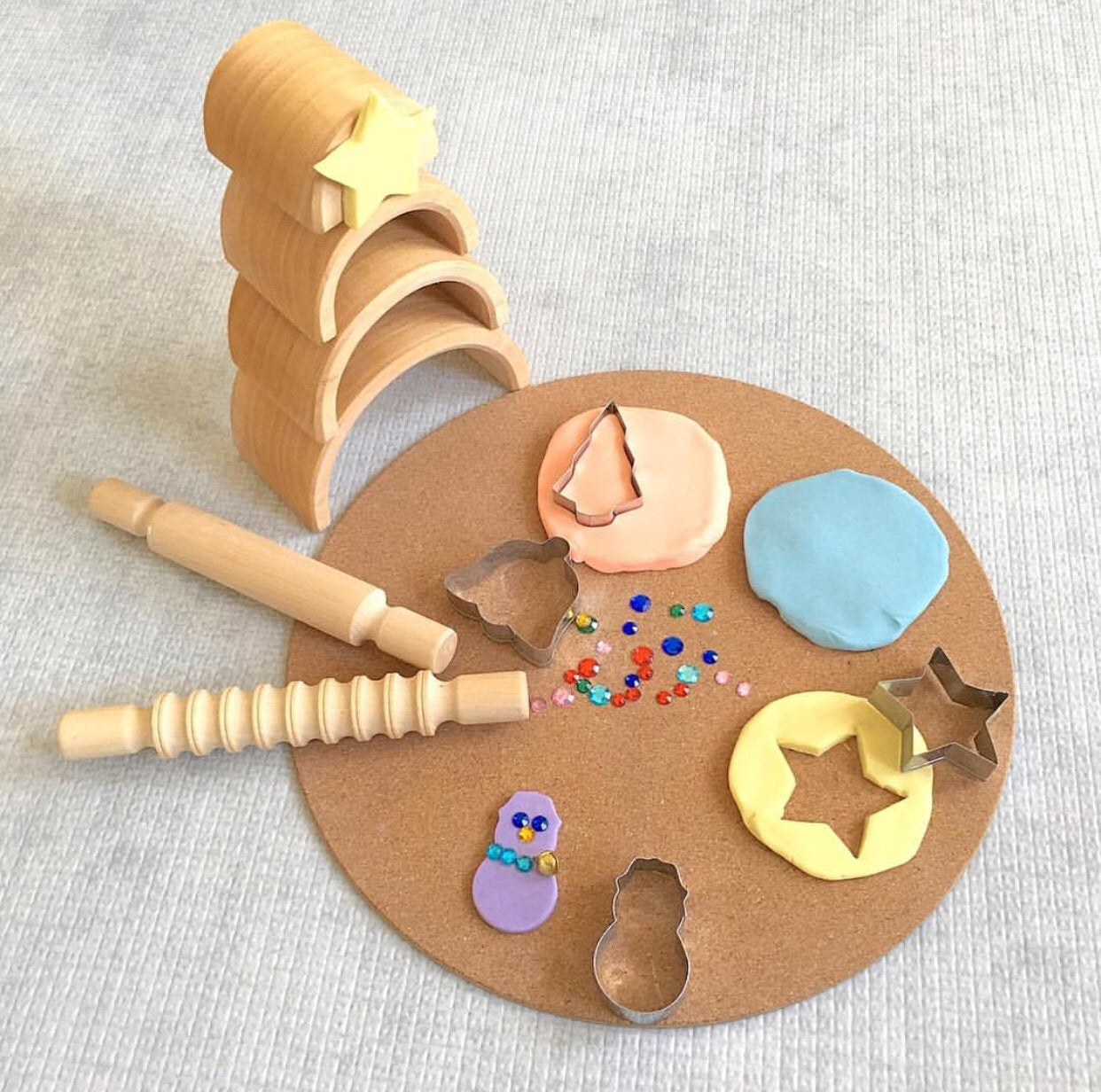 Wooden Rolling Pins for Playdough