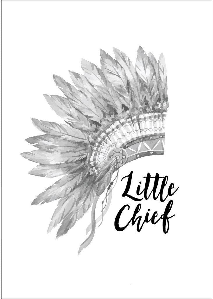 Little Chief A4 Poster-Decor-Ginger Monkey-Tiny Paper Co-Afterpay-Australia-Toy-Store