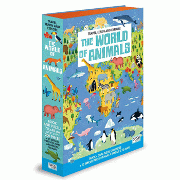 Book and 3D Puzzle Set - World of Animals